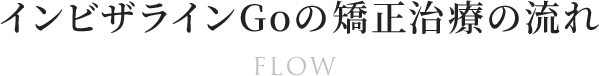 インビザラインGoの矯正治療の流れ FLOW